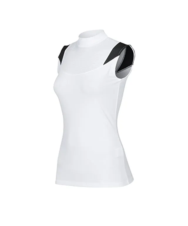 CHUCUCHU Women's Shoulder Point Top - White
