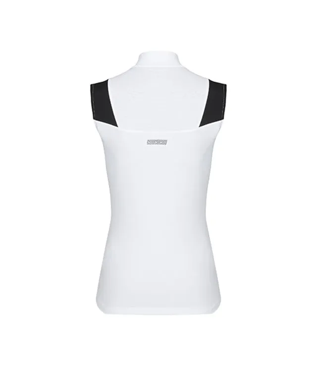 CHUCUCHU Women's Shoulder Point Top - White