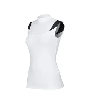 CHUCUCHU Women's Shoulder Point Top - White