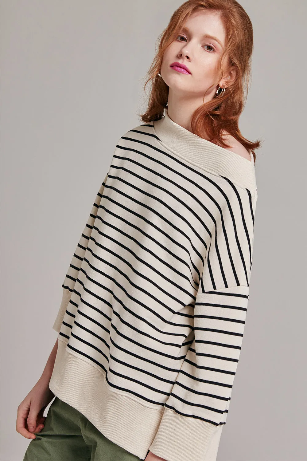 Clara Striped Off-the-Shoulder Top