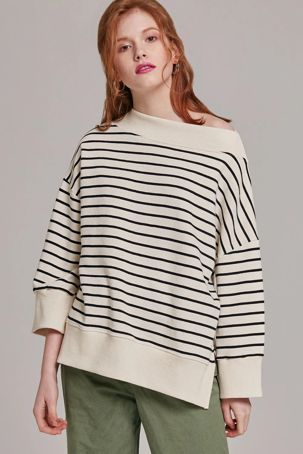 Clara Striped Off-the-Shoulder Top