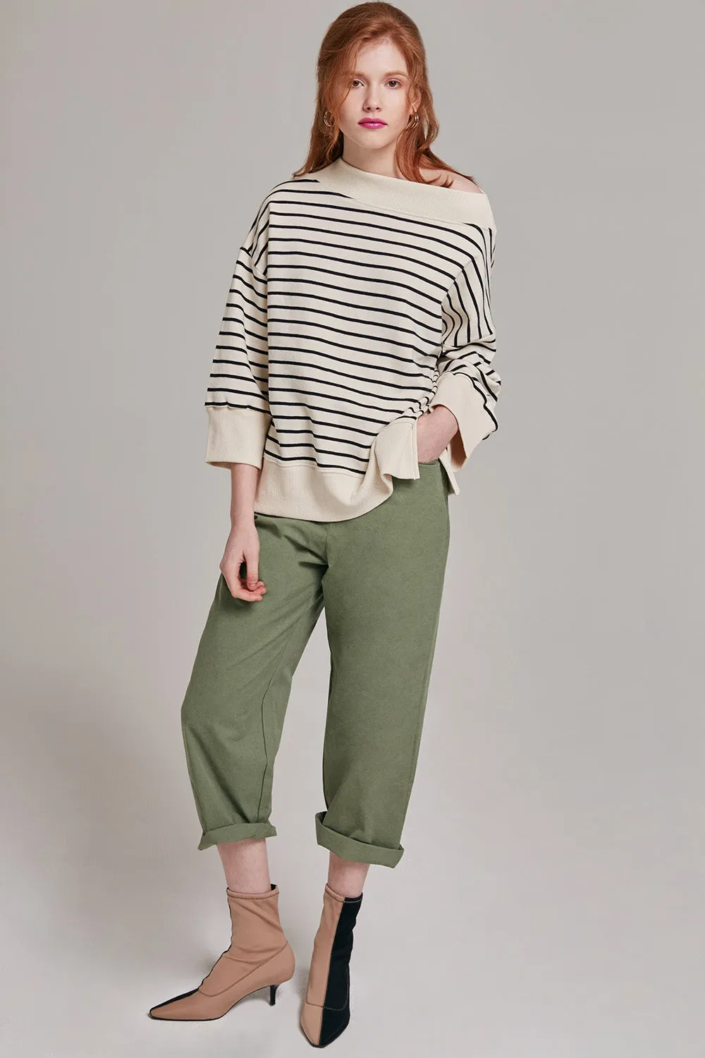 Clara Striped Off-the-Shoulder Top