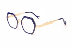 COLLINS Blue & Rose Gold Reading Glasses, Blue Light Glasses