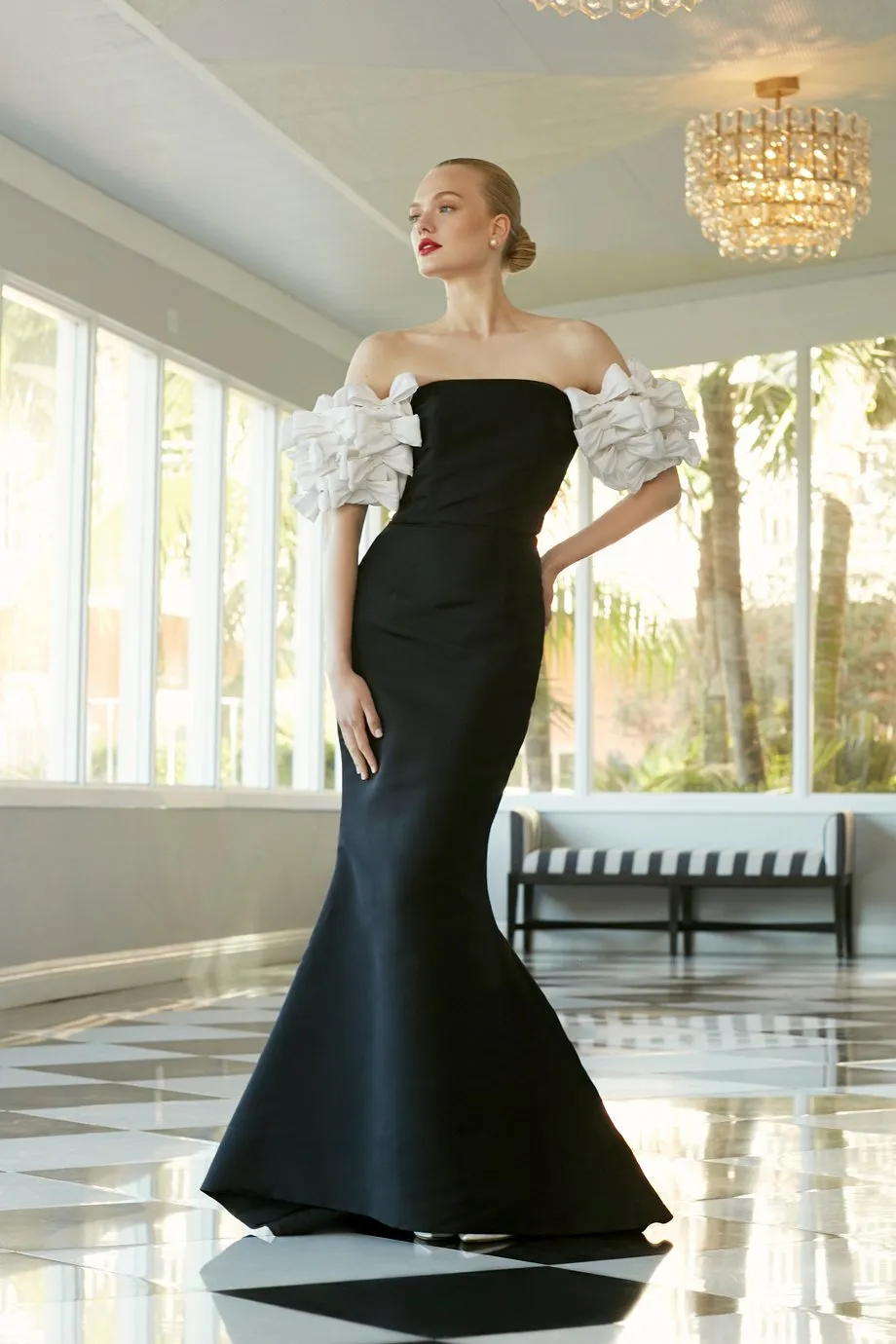 Cornelia Silk and Wool Gown