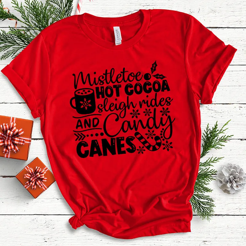 Cotton 2022 Christmas Graphic T-shirts