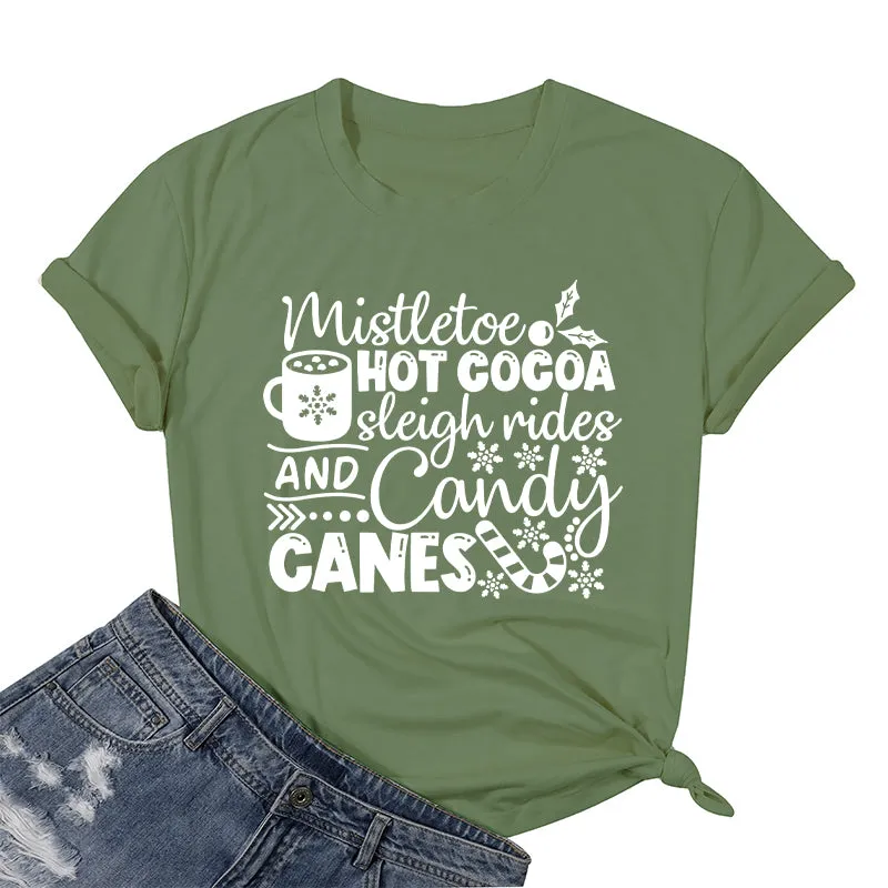 Cotton 2022 Christmas Graphic T-shirts