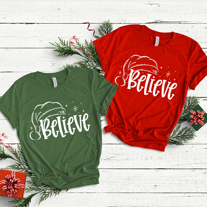 Cotton 2022 Merry Christmas T-shirts