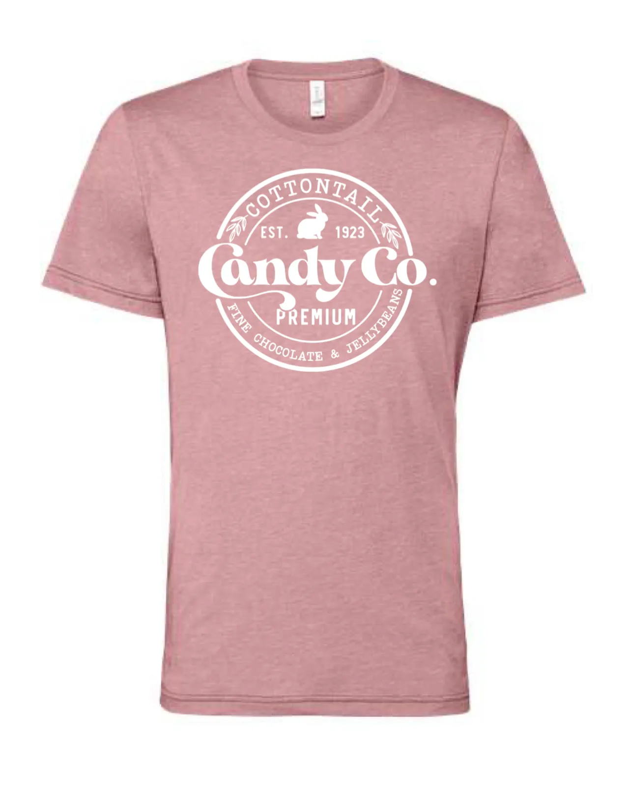 COTTONTAIL CANDY SPRING  GRAPHIC T-SHIRT: HEATHER ORCHID WHT INK