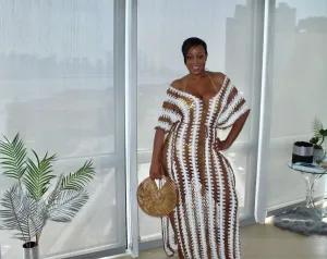 Cover Me Crochet Coverup ***PEACH & WHITE AVAILABLE IN PLUS!***