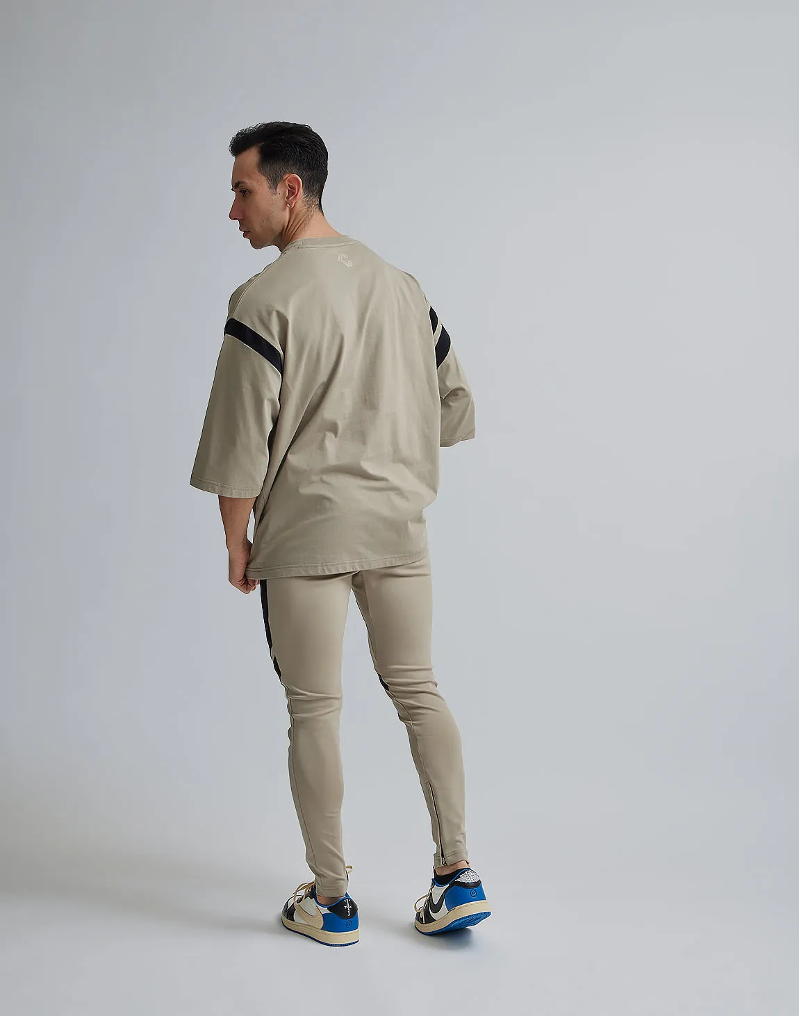CRONOS LINE OVERSIZE T-SHIRTS【BEIGE】