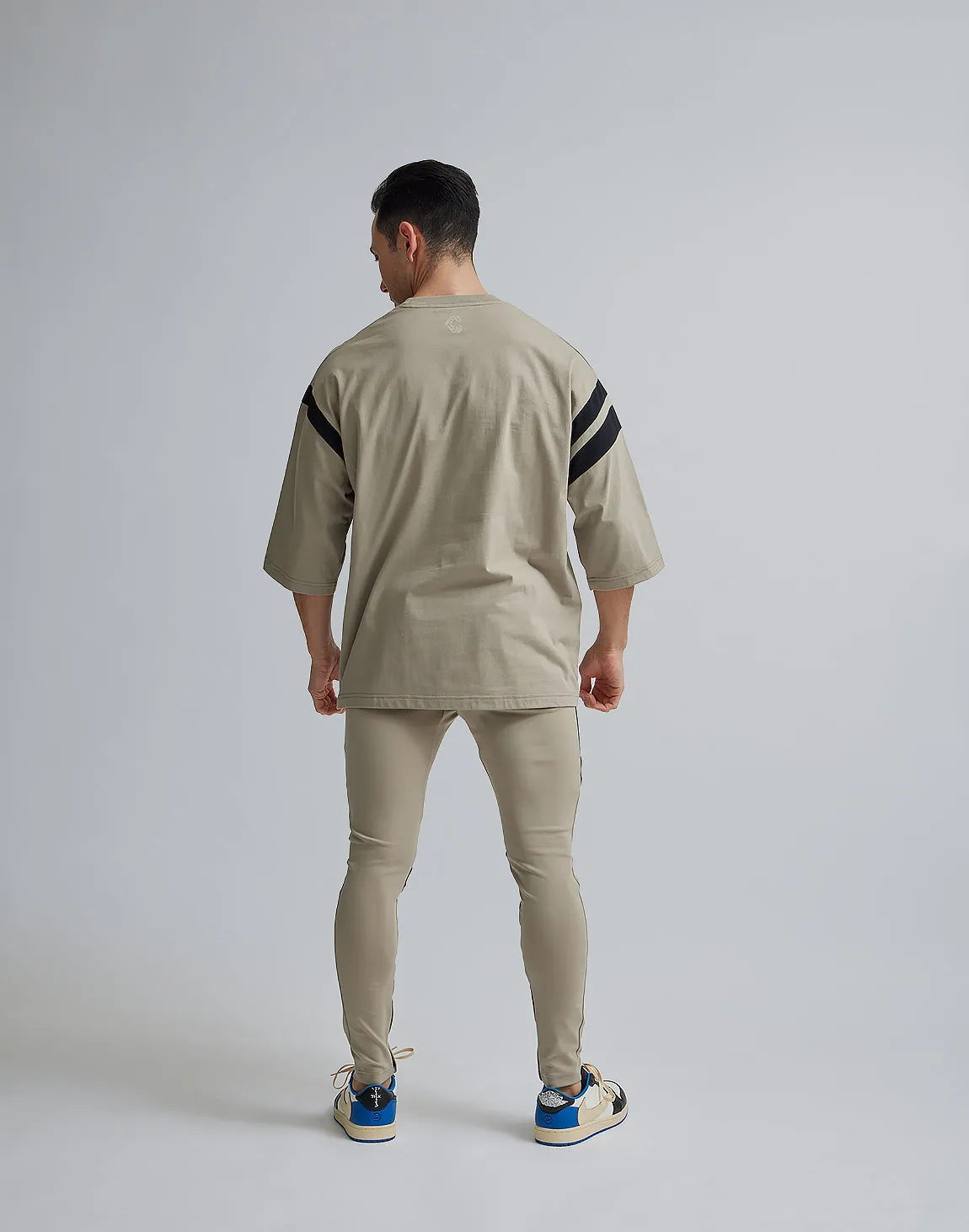 CRONOS LINE OVERSIZE T-SHIRTS【BEIGE】