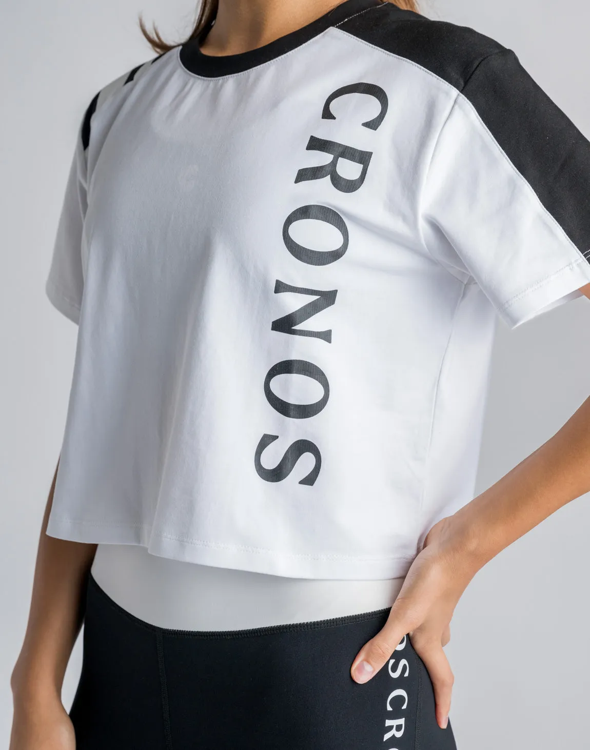 CRONOS WOMEN SWITCHED T-SHIRTS【WHITE】