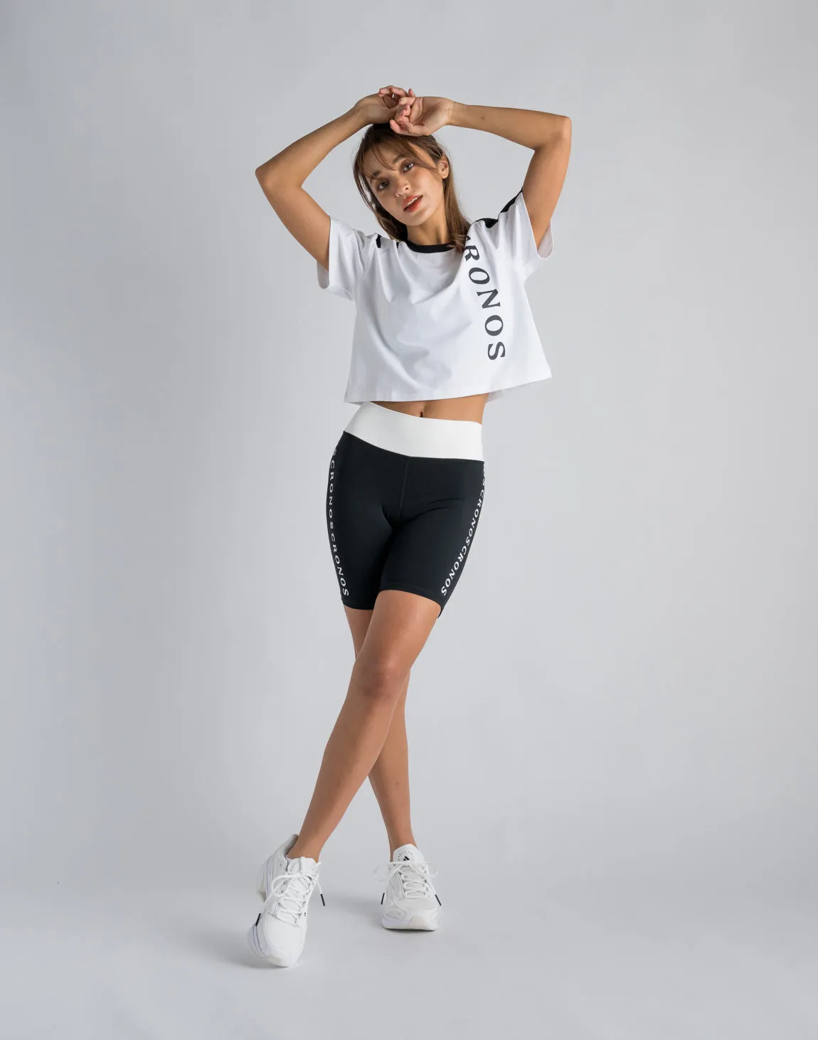 CRONOS WOMEN SWITCHED T-SHIRTS【WHITE】