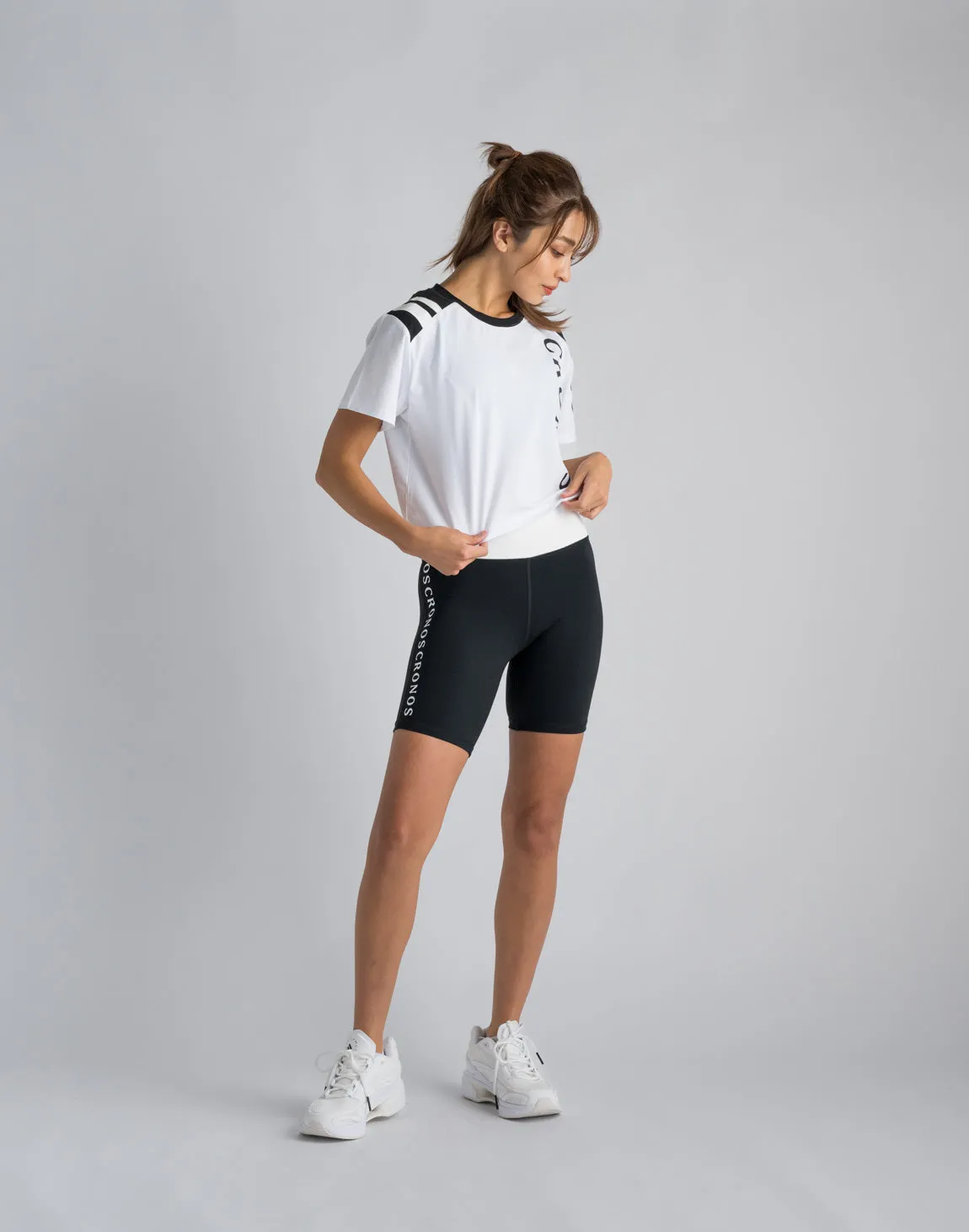 CRONOS WOMEN SWITCHED T-SHIRTS【WHITE】