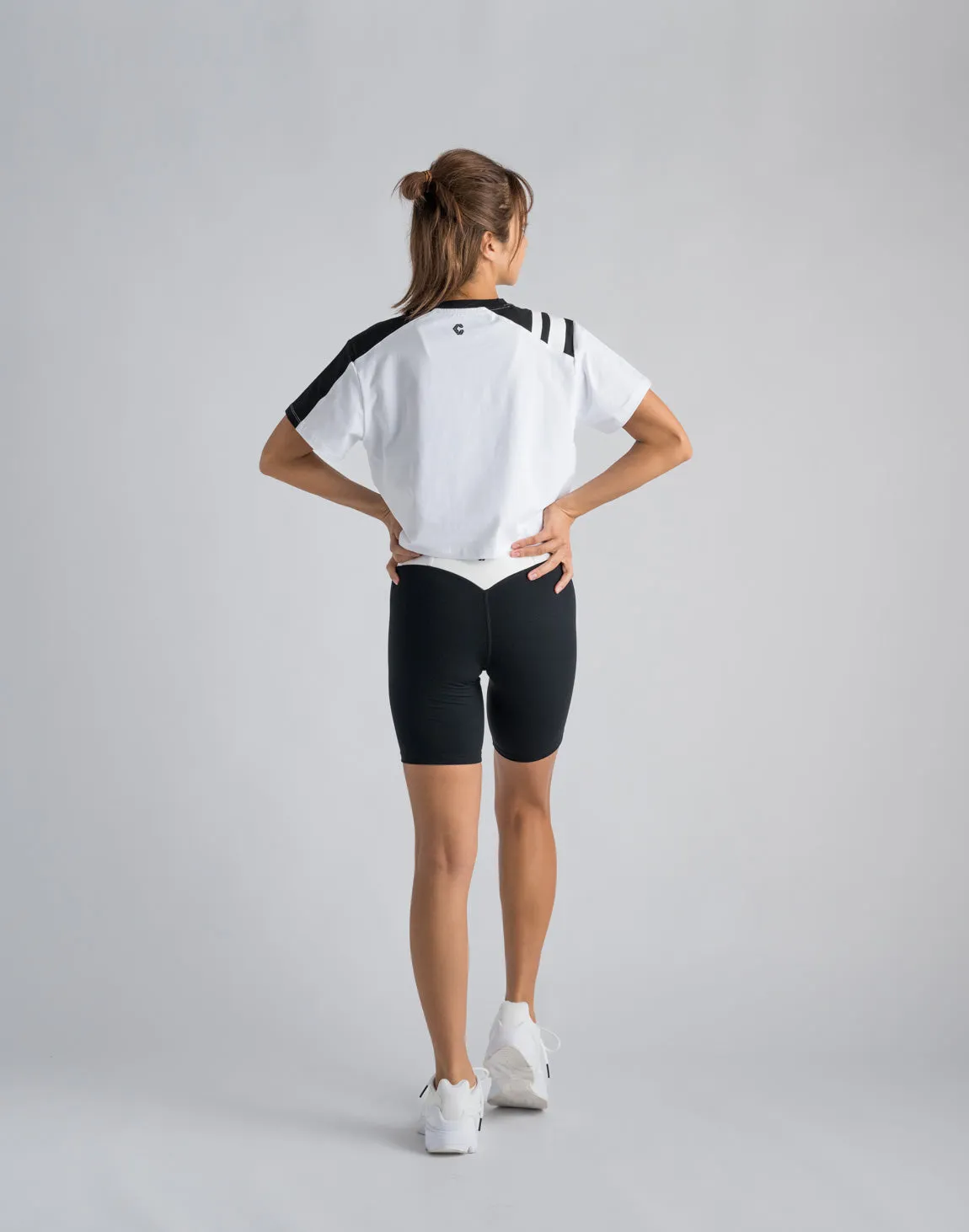 CRONOS WOMEN SWITCHED T-SHIRTS【WHITE】