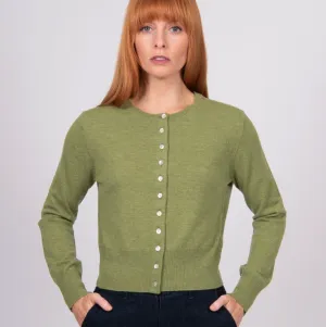 Cropped Cardigan - Wasabi