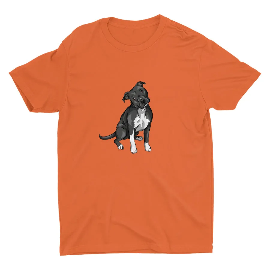 Cute Pitbull Dog  Cotton Tee
