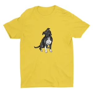 Cute Pitbull Dog  Cotton Tee