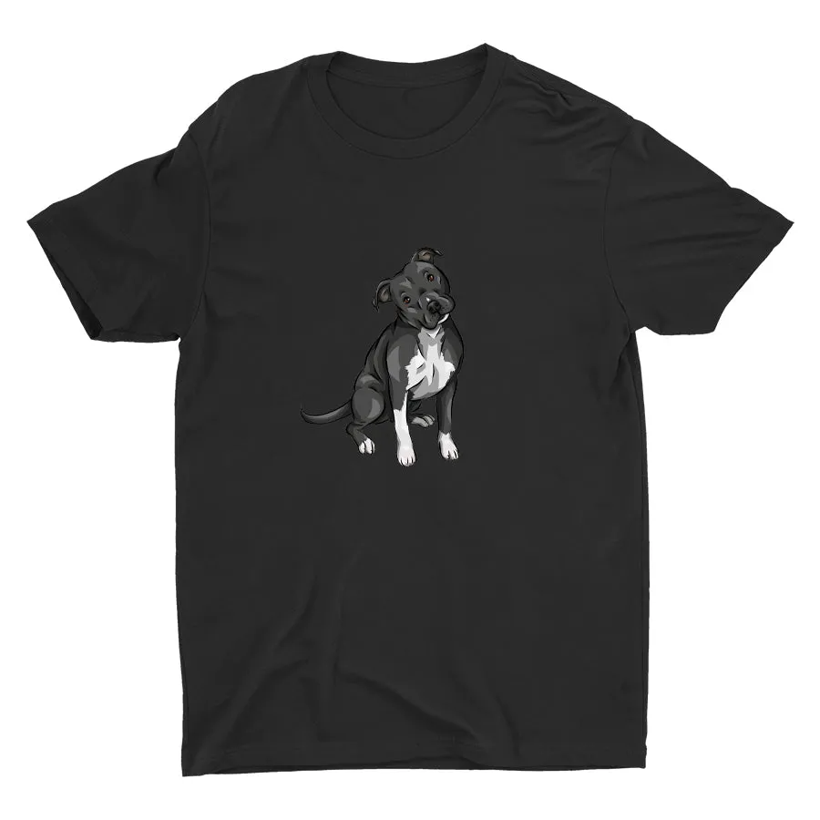 Cute Pitbull Dog  Cotton Tee