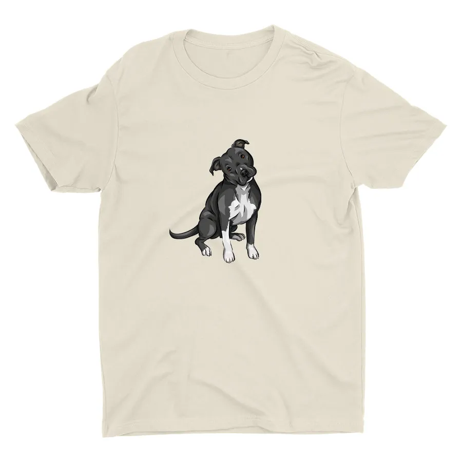 Cute Pitbull Dog  Cotton Tee