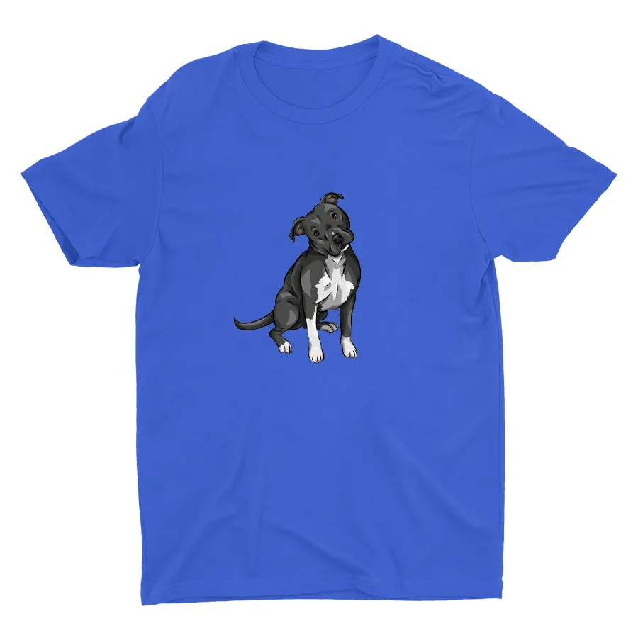 Cute Pitbull Dog  Cotton Tee