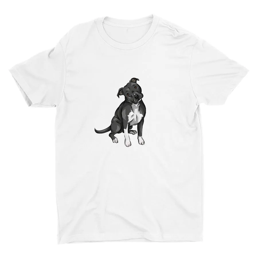Cute Pitbull Dog  Cotton Tee