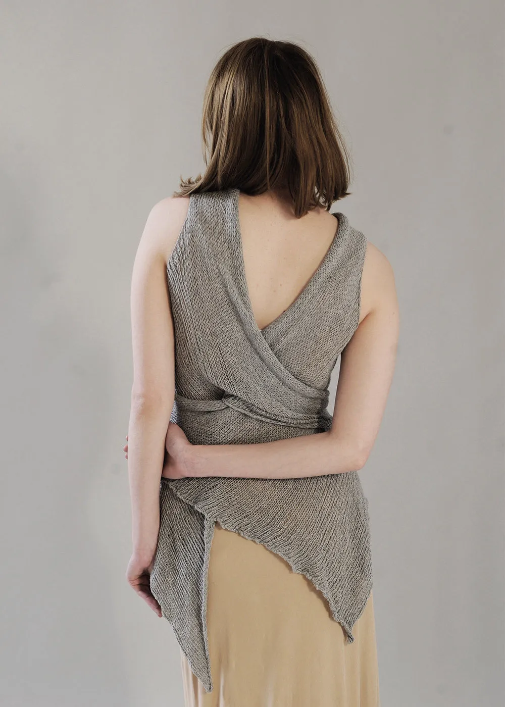 Dark Blue Wrap Vest