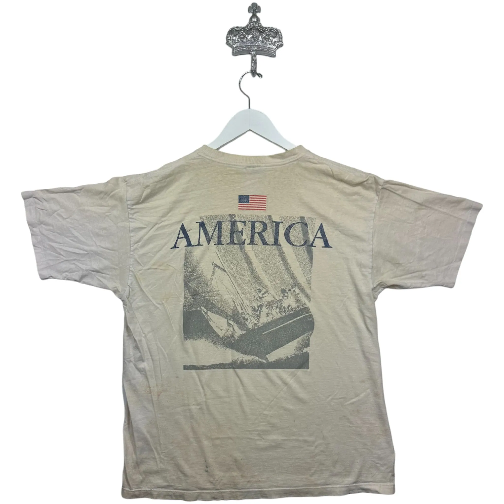 DISTRESSED AMERICA "BOAT CRASHERS" TEE - (XL)