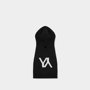 Dog Hoodie Cashmere Black with YY logo
