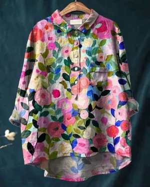 Donna™ | Tummy covering floral shirt