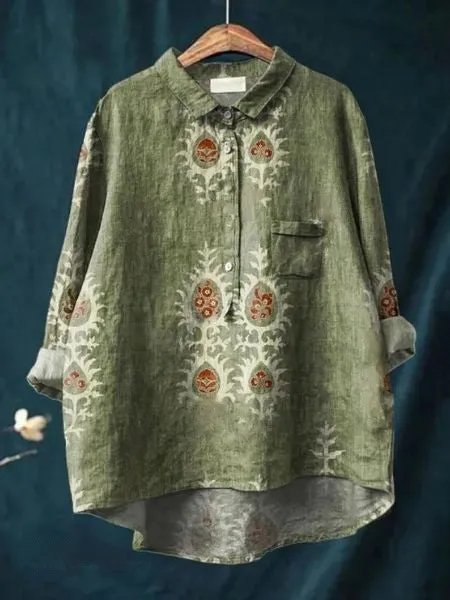 Donna™ | Tummy covering floral shirt
