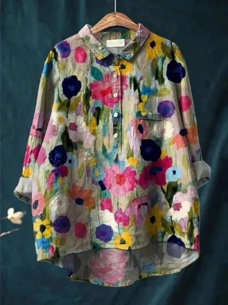 Donna™ | Tummy covering floral shirt