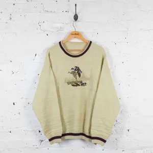 Ducks 90s Knit Jumper - Beige - XL