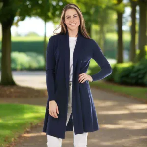 Edge To Edge Cardigan - Navy