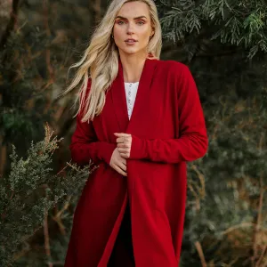 Edge to Edge Cardigan - Wine