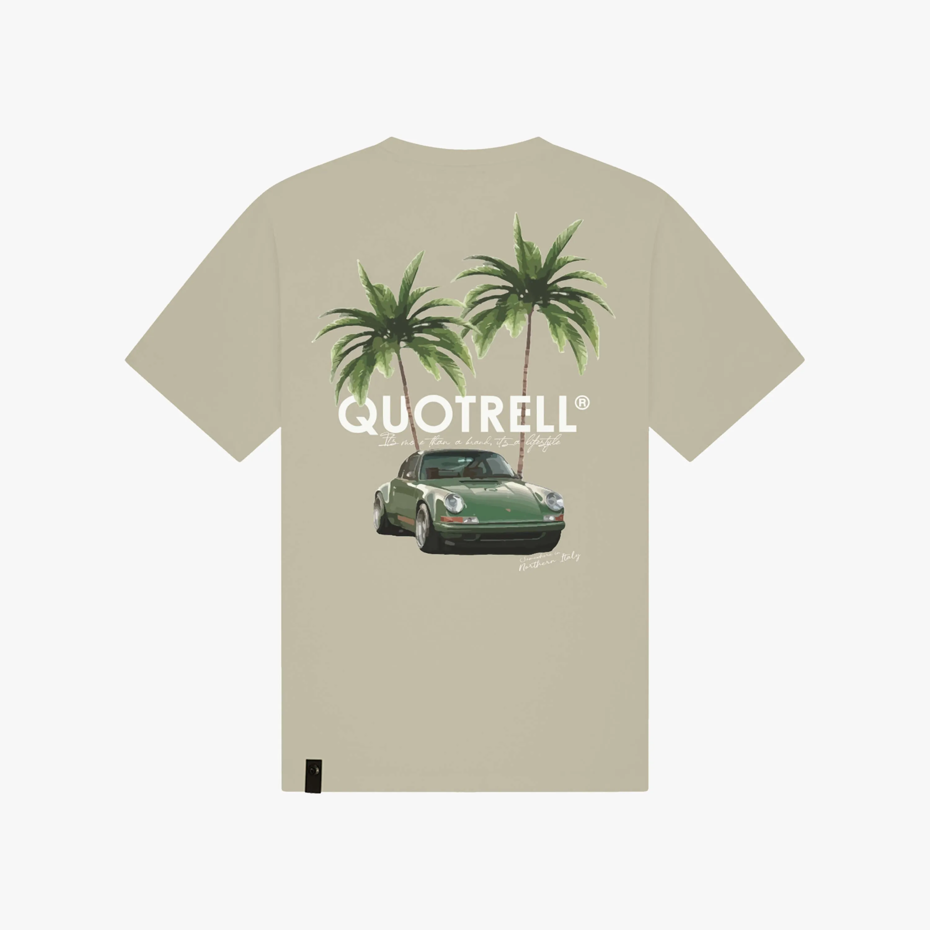 ENGINE T-SHIRT | BEIGE/WHITE
