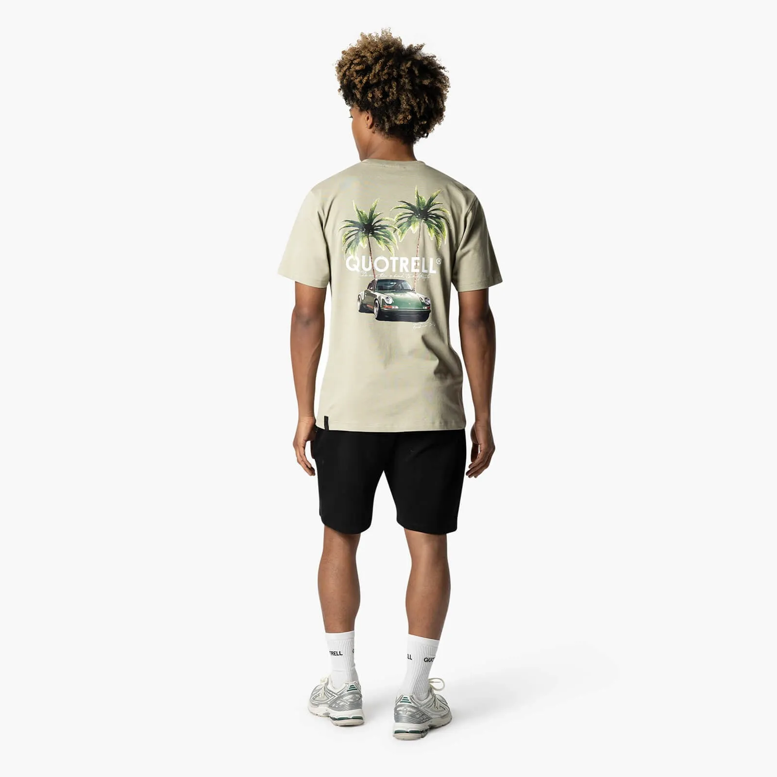 ENGINE T-SHIRT | BEIGE/WHITE