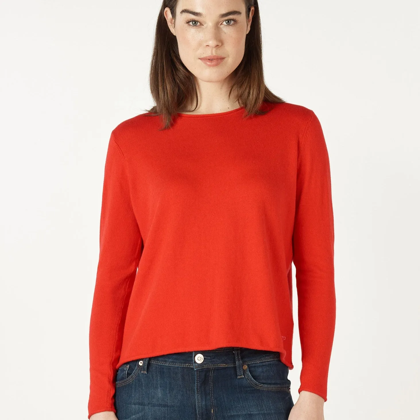Essential Crew Jumper - Rouge