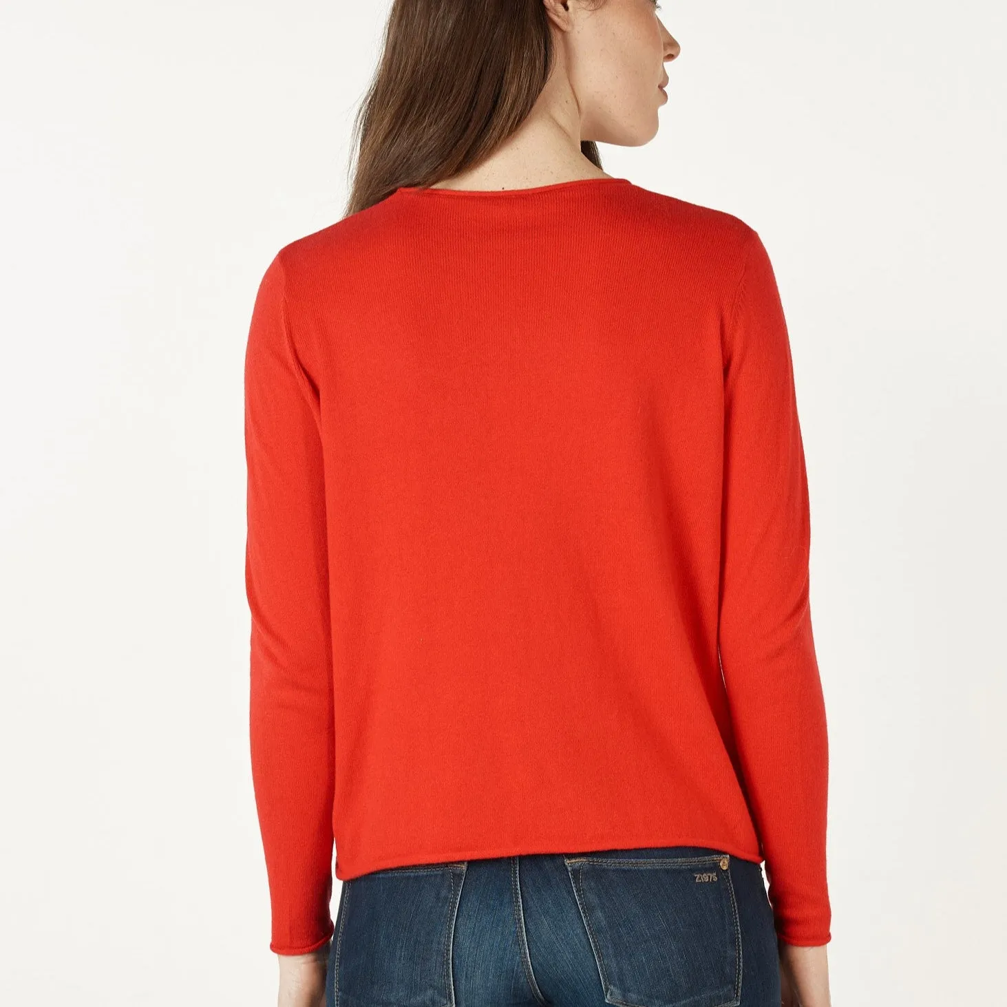 Essential Crew Jumper - Rouge
