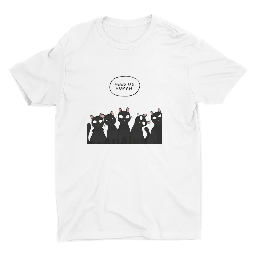 Feed Us Human  Cotton Tee