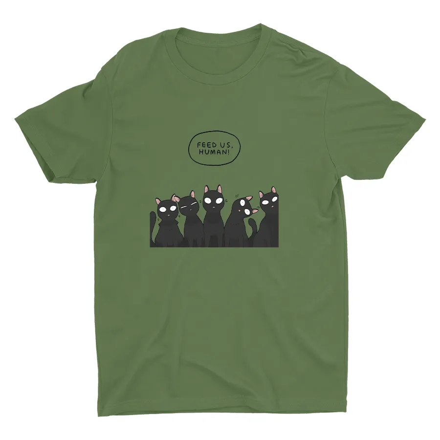 Feed Us Human  Cotton Tee