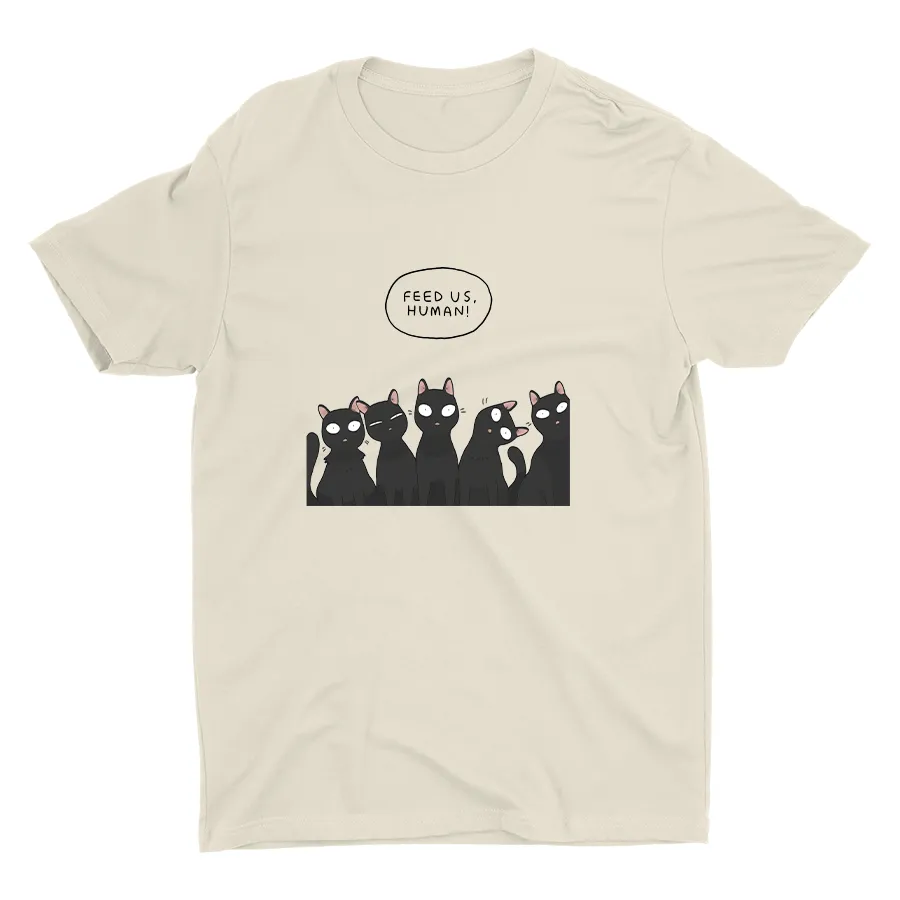 Feed Us Human  Cotton Tee
