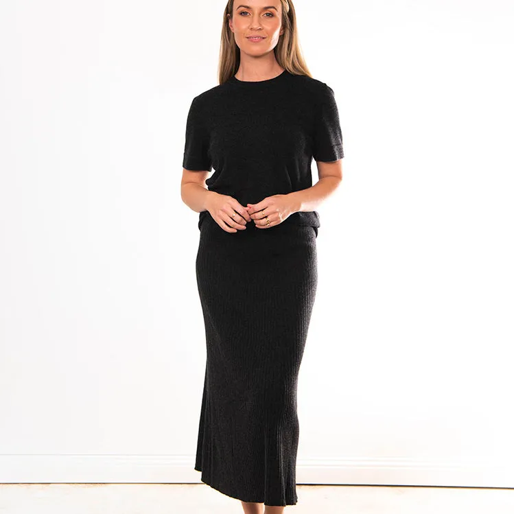 Flared Skirt - Black