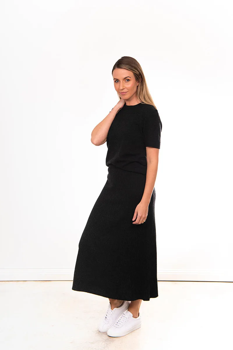 Flared Skirt - Black