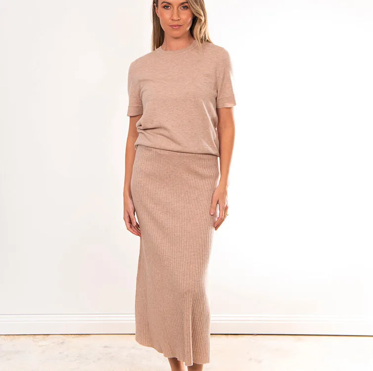 Flared Skirt - Stone
