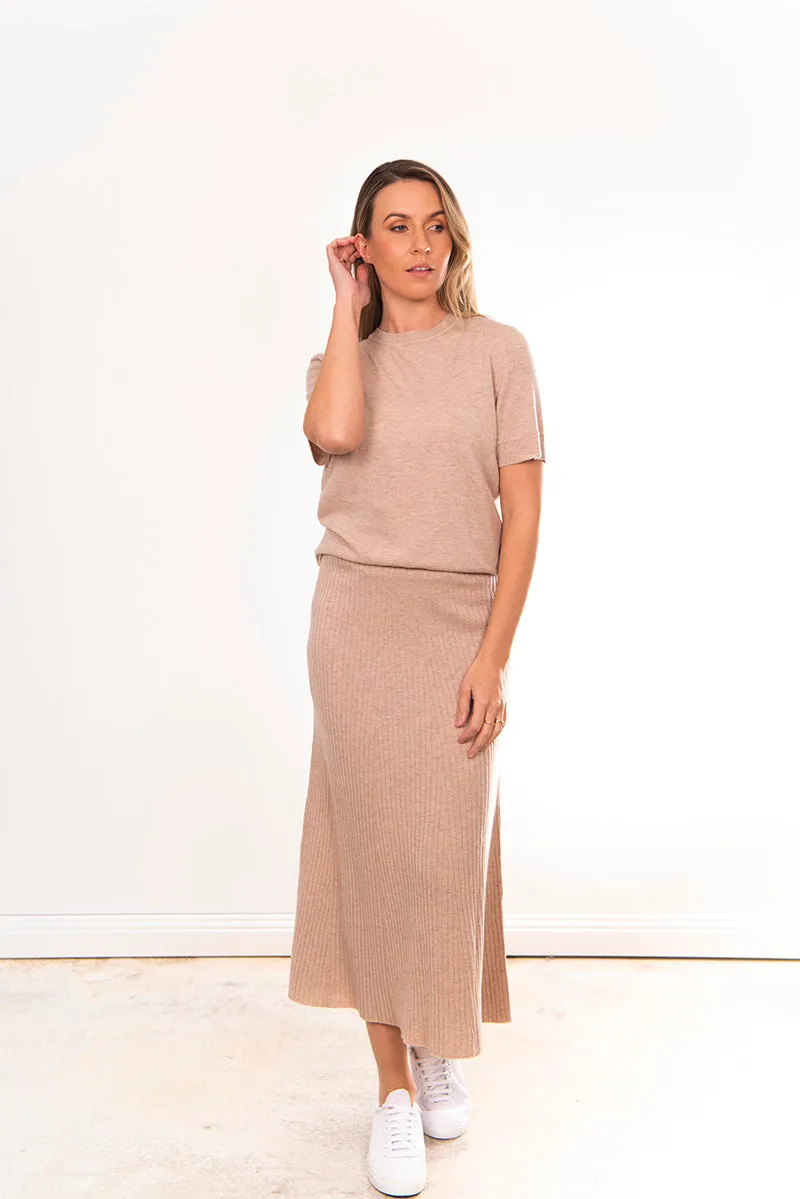 Flared Skirt - Stone