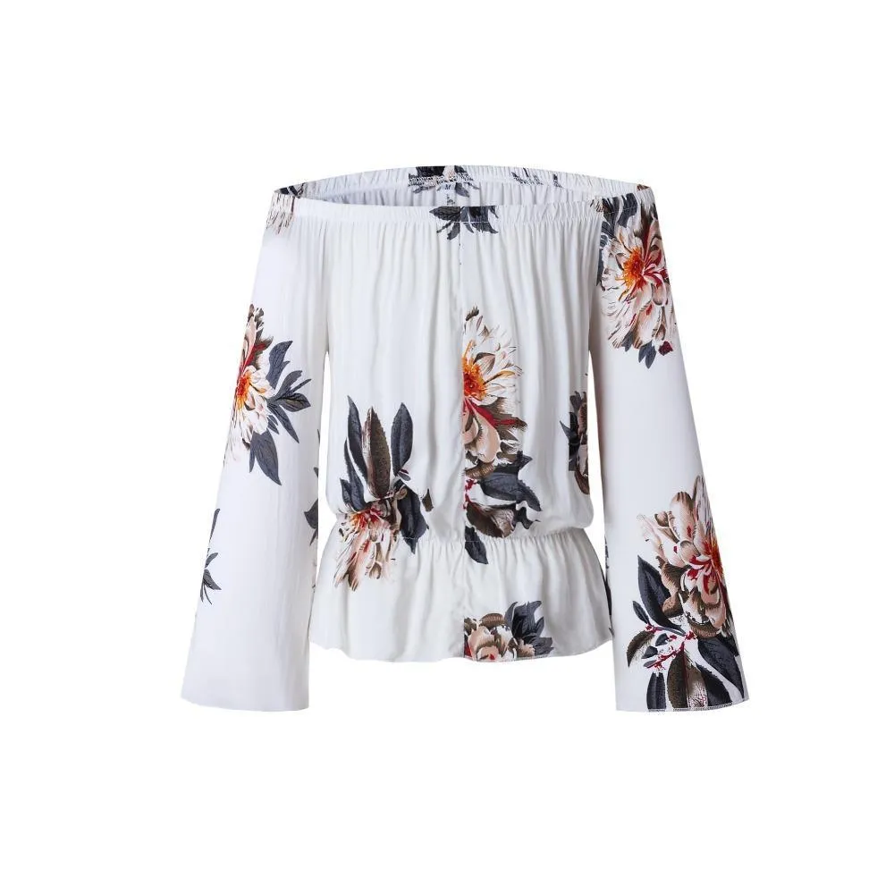 Flower Off-Shoulder