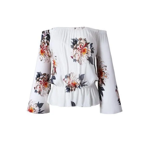 Flower Off-Shoulder