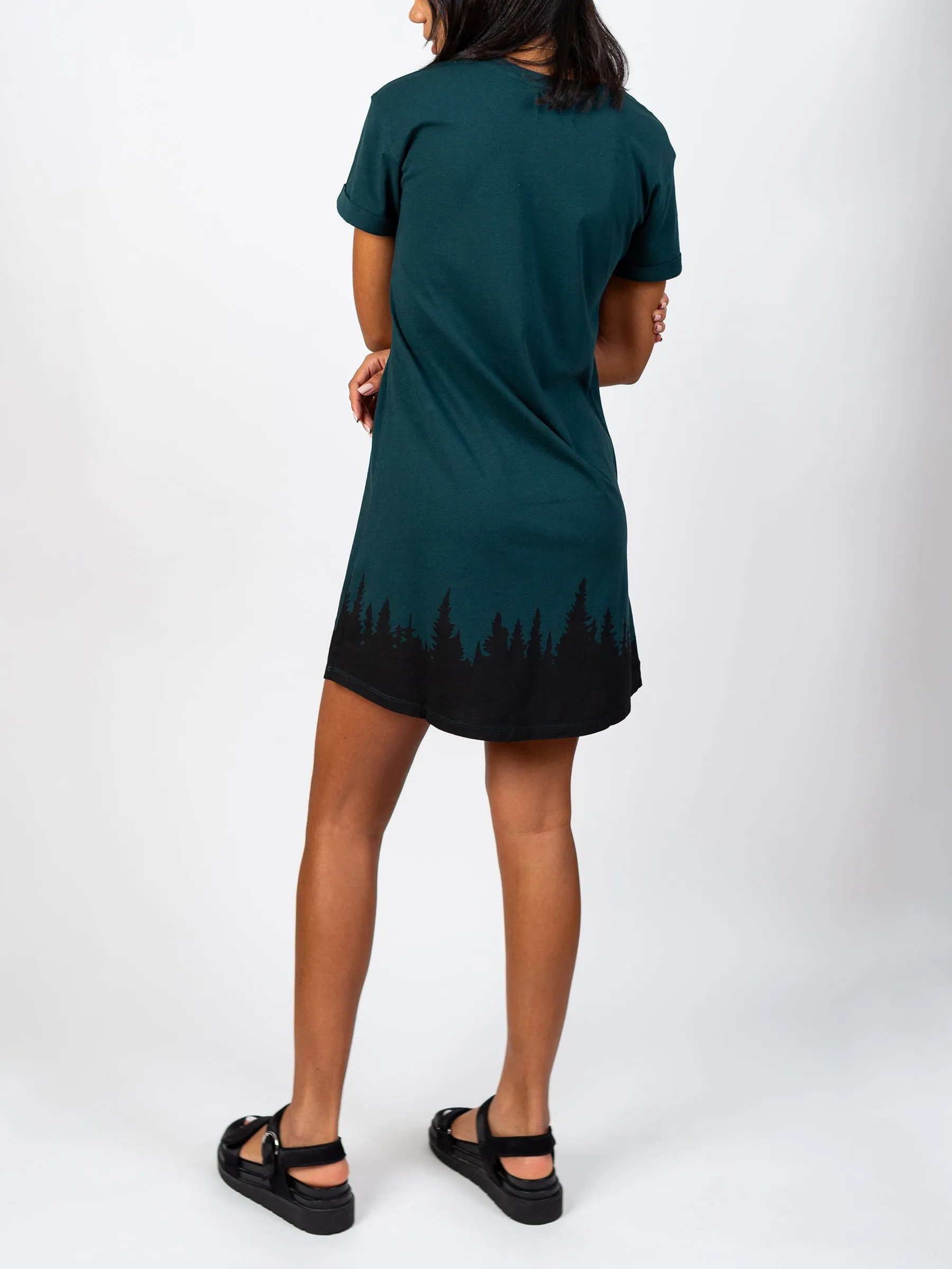 Forest Flow T-Shirt Dress