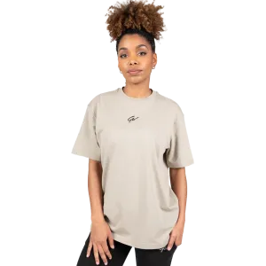 Gorilla Wear Bixby Oversized T-Shirt - Beige